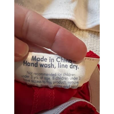 Build A Bear Workshop White Flag T-Shirt Red Short July 4th Patriotic Clothing - Thumbnail 5
