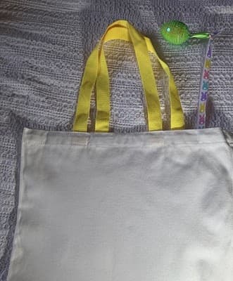 Disney Princess Canvas Easter Tote Custom Design Embellished OOAK Basket Bag NEW - Thumbnail 8
