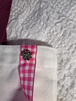 Easter Bunny Sequin Red Canvas Tote Custom Design Embellish OOAK Basket Bag NEW - Thumbnail 9