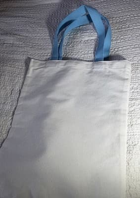 Easter Bunny Glasses Canvas Tote Custom Design Embellish OOAK Basket Bag NEW - Thumbnail 9