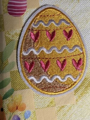 Easter Bunny Vibes Smart Canvas Tote Custom Design Embellish OOAK Basket Bag NEW - Thumbnail 3