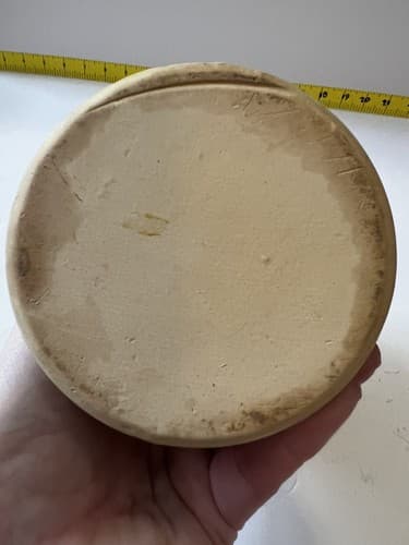 Kitchen Utensil Vintage 70’s Retro Brown Ivory Drip Pottery Jar Holder Toolery - Thumbnail 10