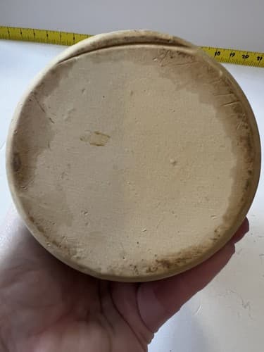 Kitchen Utensil Vintage 70’s Retro Brown Ivory Drip Pottery Jar Holder Toolery - Thumbnail 11