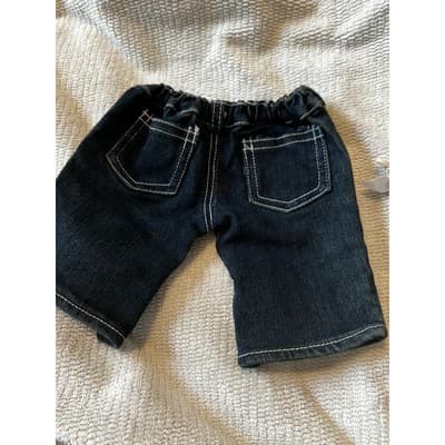 Build A Bear Workshop Fashion Princess Embellished Denim Jeans Blue Pants Shorts - Thumbnail 2
