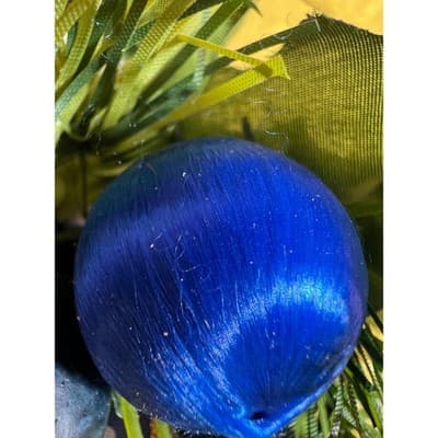 Vintage Christmas Floral Picks Holly Thred Spun Cotton Mini Ornament - Thumbnail 5