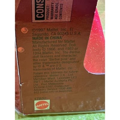 Vintage Mattel Barbie 1997 Happy Holidays Hallmark Christmas Edition IOB - Thumbnail 13