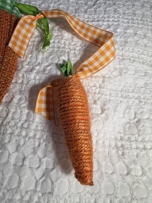 Easter Carrot Burlap Drawstring Small Custom Design Basket Gift Bag Decor #E - Thumbnail 4