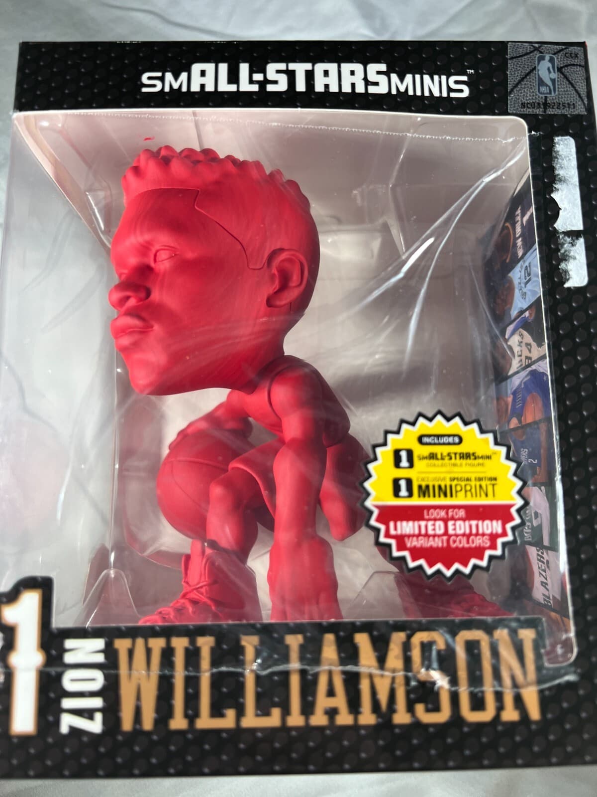 NBA Zion Williamson 1 Red Variant SmAll-Stars Mini Pelicans Chase LE Figure NEW - Thumbnail 3