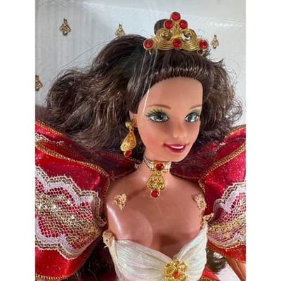 Vintage Mattel Barbie 1997 Happy Holidays Hallmark Christmas Edition IOB - Thumbnail 4