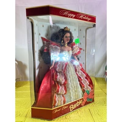 Vintage Mattel Barbie 1997 Happy Holidays Hallmark Christmas Edition IOB - Thumbnail 10
