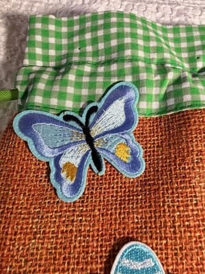 Easter Carrot Burlap Drawstring Small Custom Design Basket Gift Bag Decor #E - Thumbnail 3