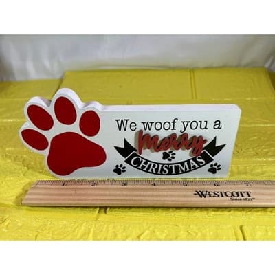 Christmas Themed Pet Plaque Paw Pet Animal - Thumbnail 4