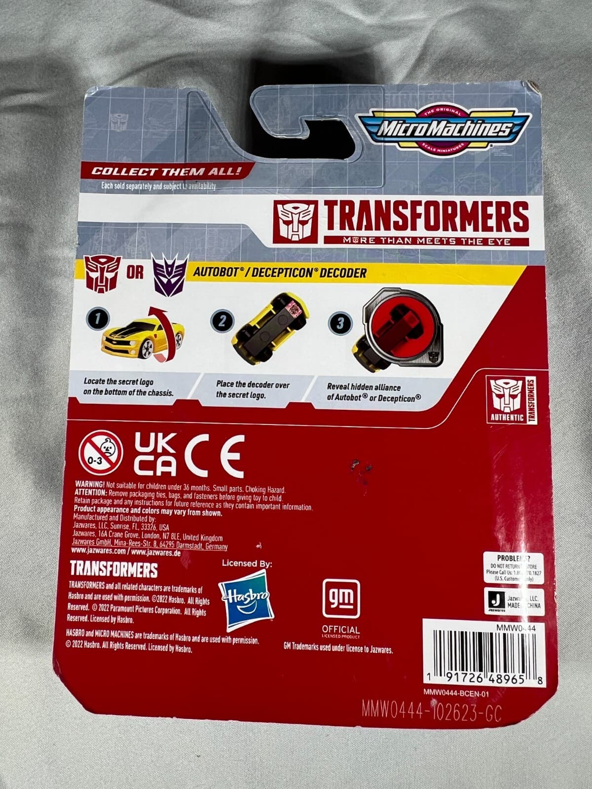 Micro Machines Series 1 Transformers 2-Pack Jetfire #0015 Jazz #0001 NEW Sealed - Thumbnail 2