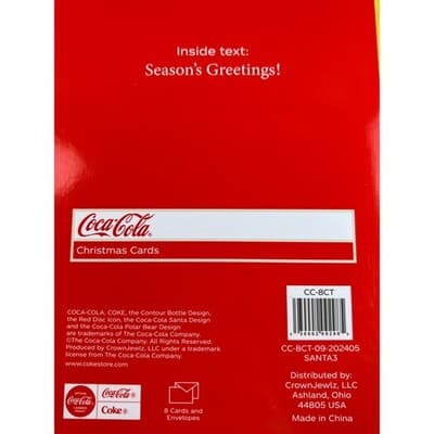 New Coca-Cola Christmas Cards Boxed Set Good Boys Girls - Thumbnail 5
