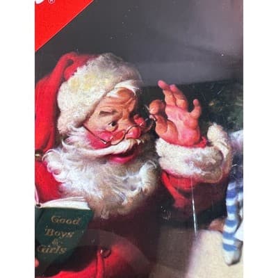 New Coca-Cola Santa Christmas Cards Boxed Set Letter Stockings - Thumbnail 3
