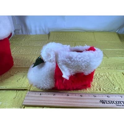 Vintage Santa Christmas Shoes Stockings RARE Large and Small - Thumbnail 16