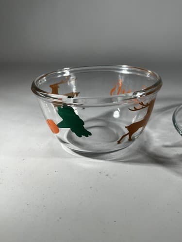 Christmas Glass Cookies For Santa Plate Carrots For Reindeer Bowl Clear Dishes - Thumbnail 8