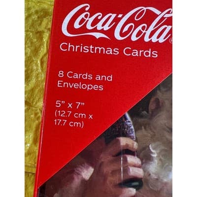 New Coca-Cola Christmas Cards Boxed Set Good Boys Girls - Thumbnail 2
