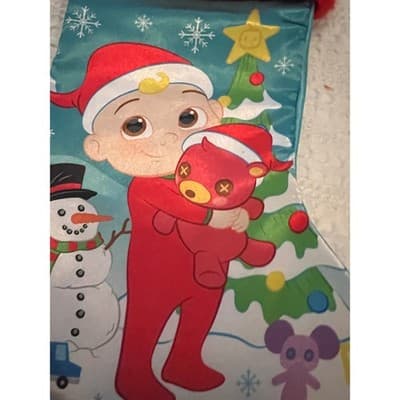 New Cocomelon Christmas Stocking Red Turquoise - Thumbnail 2