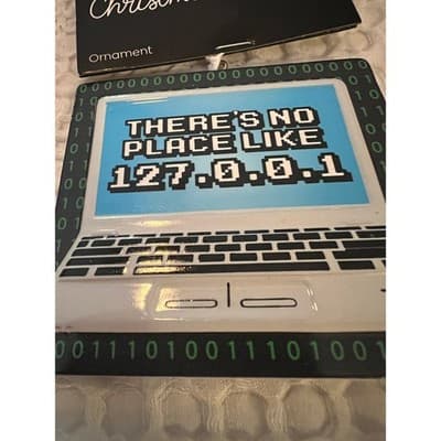 New There’s No Place Like Home Computer PC Christmas Ornament Oz - Thumbnail 2