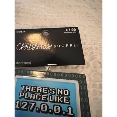 New There’s No Place Like Home Computer PC Christmas Ornament Oz - Thumbnail 3