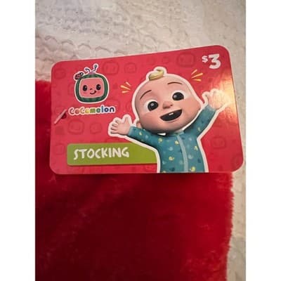 New Cocomelon Christmas Stocking Red Turquoise - Thumbnail 3