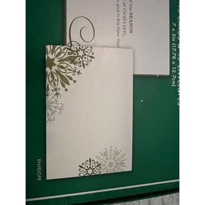 New Boxed Christmas Cards 2012 Merry Christmas Gold White - Thumbnail 8