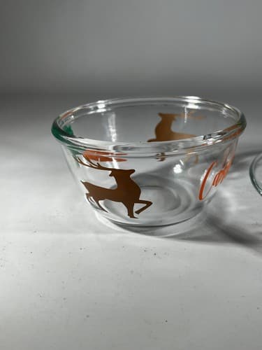 Christmas Glass Cookies For Santa Plate Carrots For Reindeer Bowl Clear Dishes - Thumbnail 9