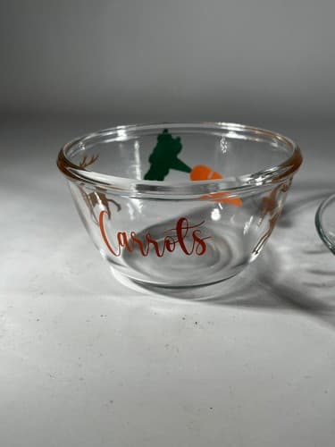 Christmas Glass Cookies For Santa Plate Carrots For Reindeer Bowl Clear Dishes - Thumbnail 5