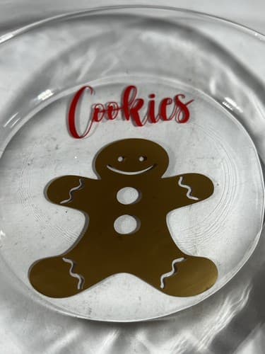 Christmas Glass Cookies For Santa Plate Carrots For Reindeer Bowl Clear Dishes - Thumbnail 10
