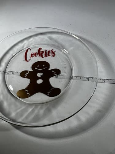 Christmas Glass Cookies For Santa Plate Carrots For Reindeer Bowl Clear Dishes - Thumbnail 14