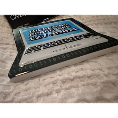 New There’s No Place Like Home Computer PC Christmas Ornament Oz - Thumbnail 7