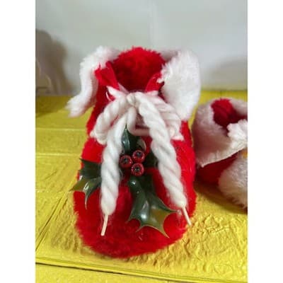 Vintage Santa Christmas Shoes Stockings RARE Large and Small - Thumbnail 10