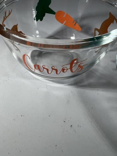 Christmas Glass Cookies For Santa Plate Carrots For Reindeer Bowl Clear Dishes - Thumbnail 12