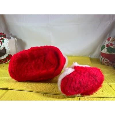 Vintage Santa Christmas Shoes Stockings RARE Large and Small - Thumbnail 12