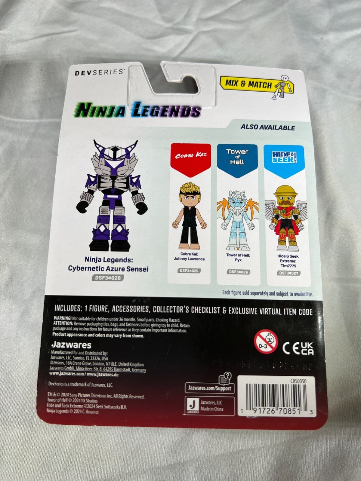 Ninja Legends Cybernetic Azure Sensei DevSeries Virtual Item Code Jazwares NEW - Thumbnail 3