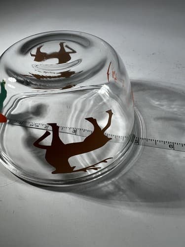 Christmas Glass Cookies For Santa Plate Carrots For Reindeer Bowl Clear Dishes - Thumbnail 15