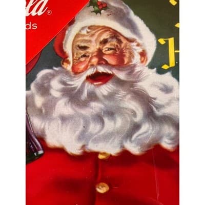 New Coca-Cola Santa Happy Holidays Christmas Cards Boxed 8 - Thumbnail 2