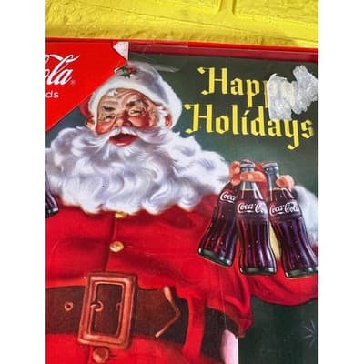 New Coca-Cola Santa Happy Holidays Christmas Cards Boxed 8 - Thumbnail 4