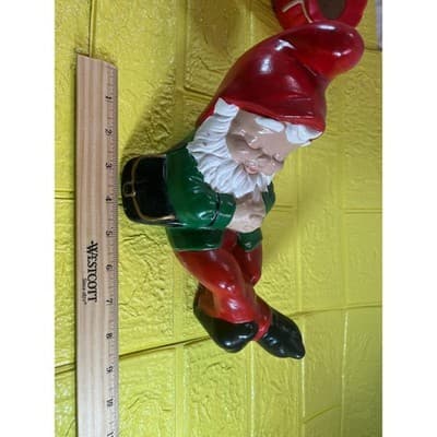 Vintage 70s Bebe Christmas Elf Sleeping Napping Ceramic Lazy - Thumbnail 12