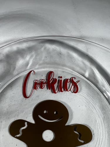 Christmas Glass Cookies For Santa Plate Carrots For Reindeer Bowl Clear Dishes - Thumbnail 13