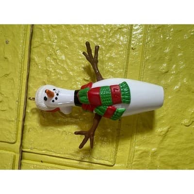 New Vintage 1997 Hallmark Keepsake Ornament Snowman Snow Bowling Pin IOB - Thumbnail 5
