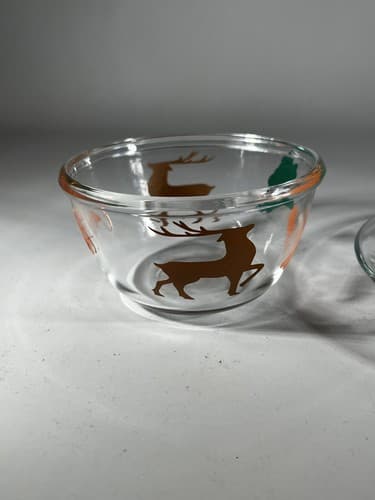 Christmas Glass Cookies For Santa Plate Carrots For Reindeer Bowl Clear Dishes - Thumbnail 6