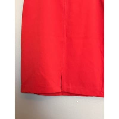 Ann Taylor Women’s Pencil Straight Front Slit Knee Length Skirt Red Size 8 - Thumbnail 7
