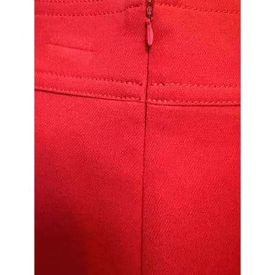 Ann Taylor Women’s Pencil Straight Front Slit Knee Length Skirt Red Size 8 - Thumbnail 9