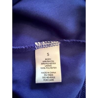Westport Women’s Aztec Embroidered Beaded Trim Sleeveless Shift Dress Blue S - Thumbnail 14