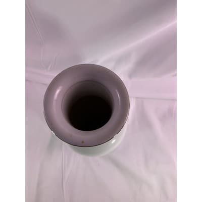 Vintage Wild Orchid Collection By Royal Orleans Floral Vase 10.5" White/Blue - Thumbnail 6