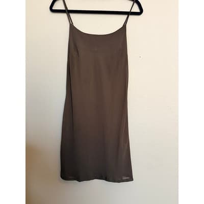 Talbots Women’s Lightweight Spaghetti Strap Slip Dress Brown Size 12P - Thumbnail 6