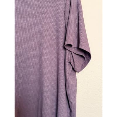 Old Navy Women's Ribbed Knit Crew Neckline Short Sleeve Top Purple Lilac 2X - Thumbnail 7
