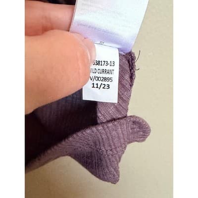 Old Navy Women's Ribbed Knit Crew Neckline Short Sleeve Top Purple Lilac 2X - Thumbnail 8